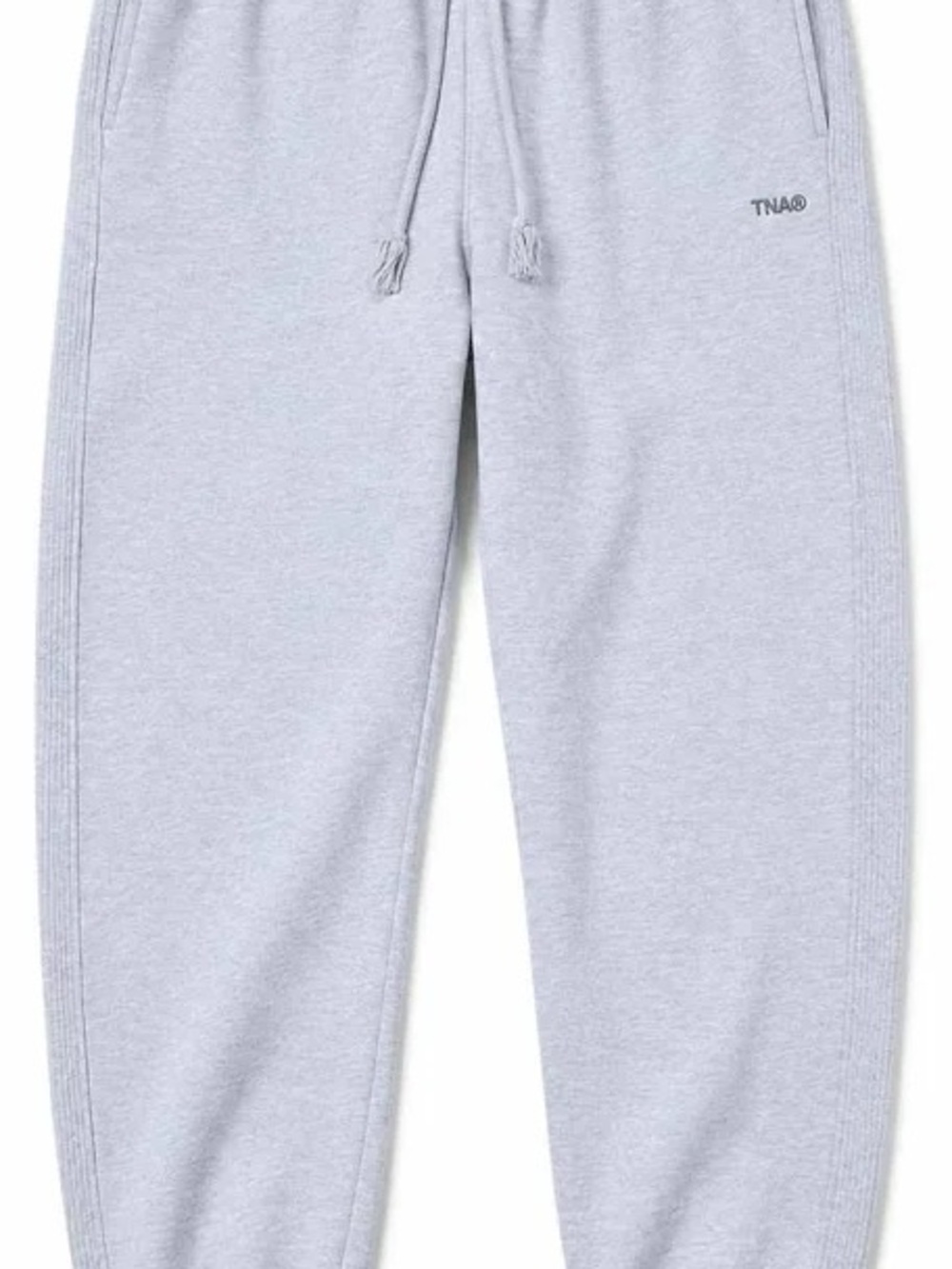TNA Cozy Fleece Boyfriend Sweatpants - Heather Gray